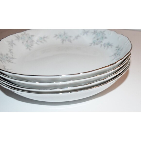 Vtg Mikasa Japan 9289 Barbizon Set Of 4 Soup salad Bowls 7 5/8" Floral - Picture 9 of 10